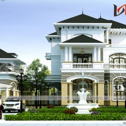 Mẫu thiết kế biệt thự 3 tầng cao cấp ở Đảo Phú Quốc- Kiên Giang BT1699