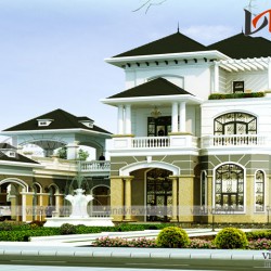 Mẫu thiết kế biệt thự 3 tầng cao cấp ở Đảo Phú Quốc- Kiên Giang BT1699