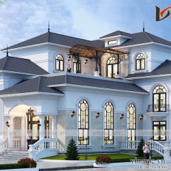 Mẫu nhà đẹp 2 tầng hiện đại sang trọng và đẳng cấp ở Bình Dương BT2016