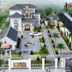 Mẫu nhà đẹp 2 tầng hiện đại sang trọng và đẳng cấp ở Bình Dương BT2016