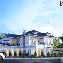 Mẫu Nhà đẹp 2 tầng kiểu tân cổ điển BT2007