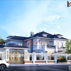 Mẫu Nhà đẹp 2 tầng kiểu tân cổ điển BT2007