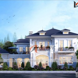 Mẫu Nhà đẹp 2 tầng kiểu tân cổ điển BT2007