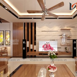 Mẫu nhà ống rộng 5m dài 16m thiết kế 3 tầng diện tích 80m2 NO1820