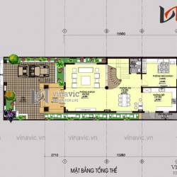 Mẫu nhà đẹp 2 tầng mặt tiền 8m dài 14m gram màu sáng trẻ BT1449