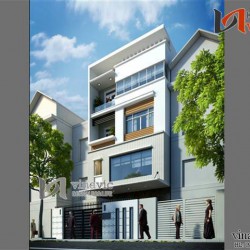 Mẫu thiết kế nhà ống đẹp 5 tầng hiện đại NO1432