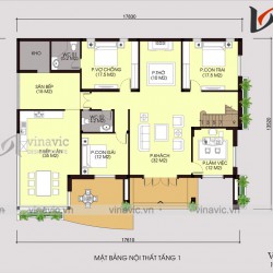 Mẫu thiết kế biệt thự đẹp hiện đại gần gũi thiên nhiên BT1823