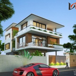 Biệt thự 3 phòng ngủ 160m2 hiện đại 3 tầng mặt tiền 9m chiều sâu 15m BTCC1439
