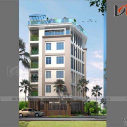Khách sạn văn phòng phong cách hiện đại KSVP01