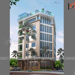 Khách sạn văn phòng phong cách hiện đại KSVP01