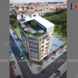 Khách sạn văn phòng phong cách hiện đại KSVP01