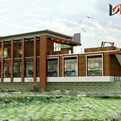 Mẫu nhà văn phòng 2 tầng hiện đại dành cho doanh nghiệp KSVP15
