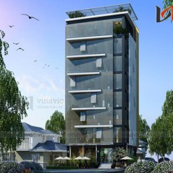 Mẫu thiết kế khách sạn văn phòng đẹp KSVP14