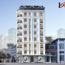 Thiết kế khách sạn hiện đại tiêu chuẩn 3 sao KSVP1901