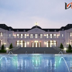 Mẫu thiết kế biệt thự lâu đài cổ điển nguy nga tại Sa Pa LDDT10