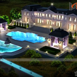 Mẫu thiết kế biệt thự lâu đài cổ điển nguy nga tại Sa Pa LDDT10