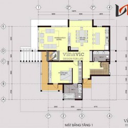 Biệt thự hiện đại 2 tầng kết hợp vật liệu kính và gỗ BT1421