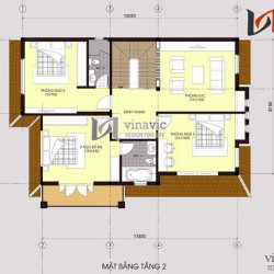 Mẫu biệt thự nhà vườn 2 tầng hiện đại sân vườn rộng mặt tiền 15m BT1455