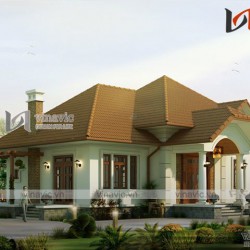 Mẫu biệt thự vườn 1.5 tầng 150m2 4 phòng ngủ  BT1420