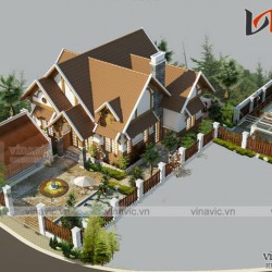Thiết kế mẫu nhà vuông 1 tầng 3 phòng ngủ 130m2 hiện đại BT1656