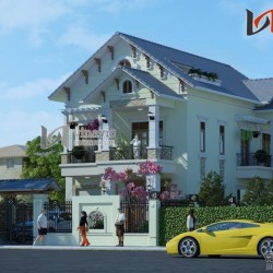 Biệt thự 2 tầng 5 phòng ngủ 120m2 mặt tiền 9m  tân cổ điển BT1479