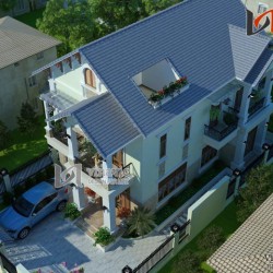 Biệt thự 2 tầng 5 phòng ngủ 120m2 mặt tiền 9m  tân cổ điển BT1479
