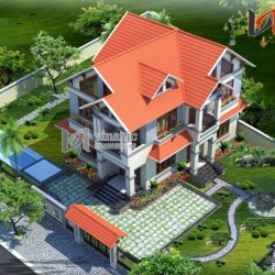 Mẫu nhà biệt thự đẹp 2 tầng BT1485
