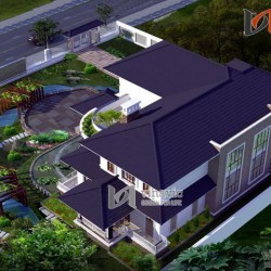 Biệt thự nhà vườn 2 tầng 300m2 sân vườn rộng thiết kế hiện đại  BT1442