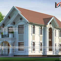 Hình ảnh biệt thự 2 tầng 200m2 thiết kế tân cổ điển sang trọng BT1624