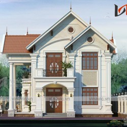 Hình ảnh biệt thự 2 tầng 200m2 thiết kế tân cổ điển sang trọng BT1624