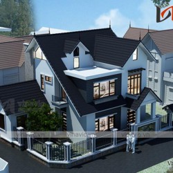 Biệt thự đẹp 2 tầng mái thái 130m2 trên dưới 1 tỷ diện tích 14x10m BT1639