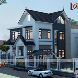 Biệt thự đẹp 2 tầng mái thái 130m2 trên dưới 1 tỷ diện tích 14x10m BT1639