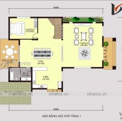 Biệt thự 3 tầng tầng mái thái tân cổ điển mặt tiền 12m sâu 18m BT1648