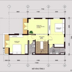Mẫu thiết kế nhà biệt thự phố 3 tầng đẹp BT1405