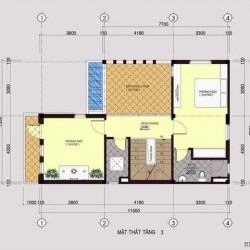 Mẫu thiết kế nhà biệt thự phố 3 tầng đẹp BT1405