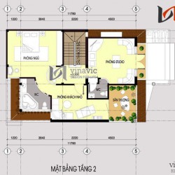 Mẫu thiết kế nhà biệt thự đẹp 3 tầng kiến trúc Pháp cổ BT1429