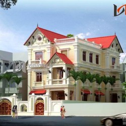 Biệt thự tân cổ điển 3 tầng 150m2 thiết kế tinh tế và sang trọng BT1456