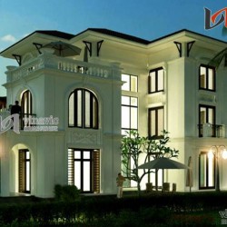 Biệt thự 3 tầng tân cổ điển đẹp kết hợp phong cách châu âu BT1470