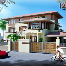 Biệt thự vườn 250m2 3 tầng thiết kế hiện đại ở Hải Phòng BT1473