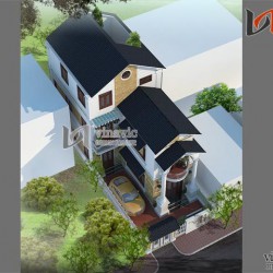 Nhà phố mặt tiền 7m hiện đại 3 tầng thiết kế kiểu tân cổ điển BT1482