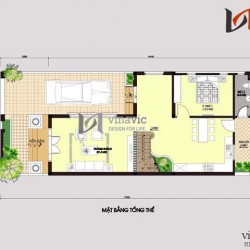 Nhà phố mặt tiền 7m hiện đại 3 tầng thiết kế kiểu tân cổ điển BT1482