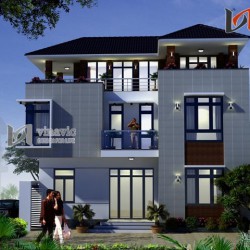 Nhà 3 tầng 100m2 mặt tiền 9m 3 phòng ngủ P.Khách, P.Bếp, P.Thờ BT1506