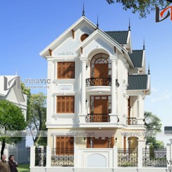 Biệt thự 3 tầng 120m2 thiết kế tân cổ điển ở Phủ Lý- Hà Nam BT1632