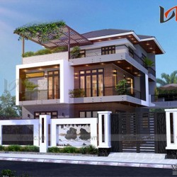 Nhà 3 tầng 1 mặt tiền hiện đại 300m2 mức đầu tư dự kiến 2,5 tỷ BT1651