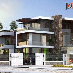Biệt thự hiện đại 3 tầng 500m2 mức đầu tư 4 tỷ kiểu Singapore BT1659
