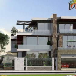 Biệt thự hiện đại 3 tầng 500m2 mức đầu tư 4 tỷ kiểu Singapore BT1659
