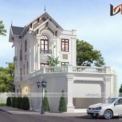 Mẫu nhà đẹp 3 tầng 100m2 mặt tiền 8m chiều sâu 14m ở Hà Nam BT1666
