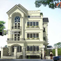 Mẫu thiết kế nhà biệt thự đẹp 4 tầng BT1407