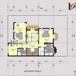 Mẫu thiết kế nhà biệt thự đẹp 4 tầng BT1407