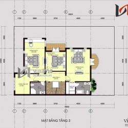 Mẫu thiết kế nhà biệt thự đẹp 4 tầng BT1407